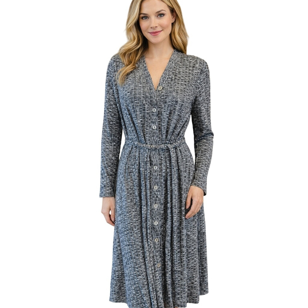 Michael Stars Isla Duster Cardigan Marled Grey 1X